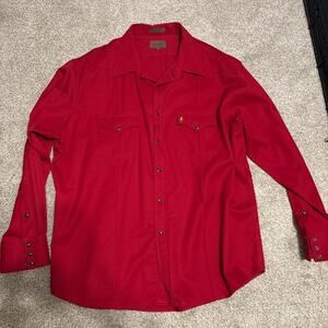 Vintage Pendleton Western style button up 100% virgin wool
